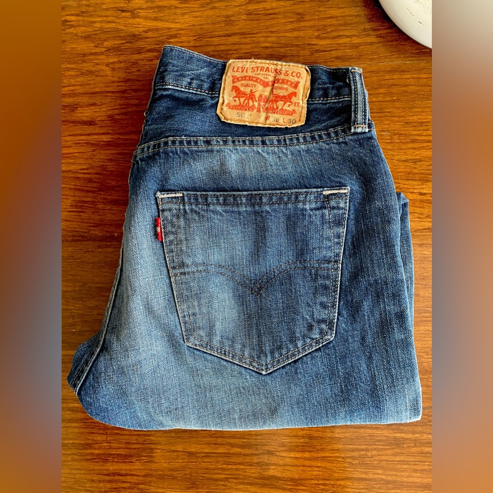 Levi 501:  30 waist and 30 length
